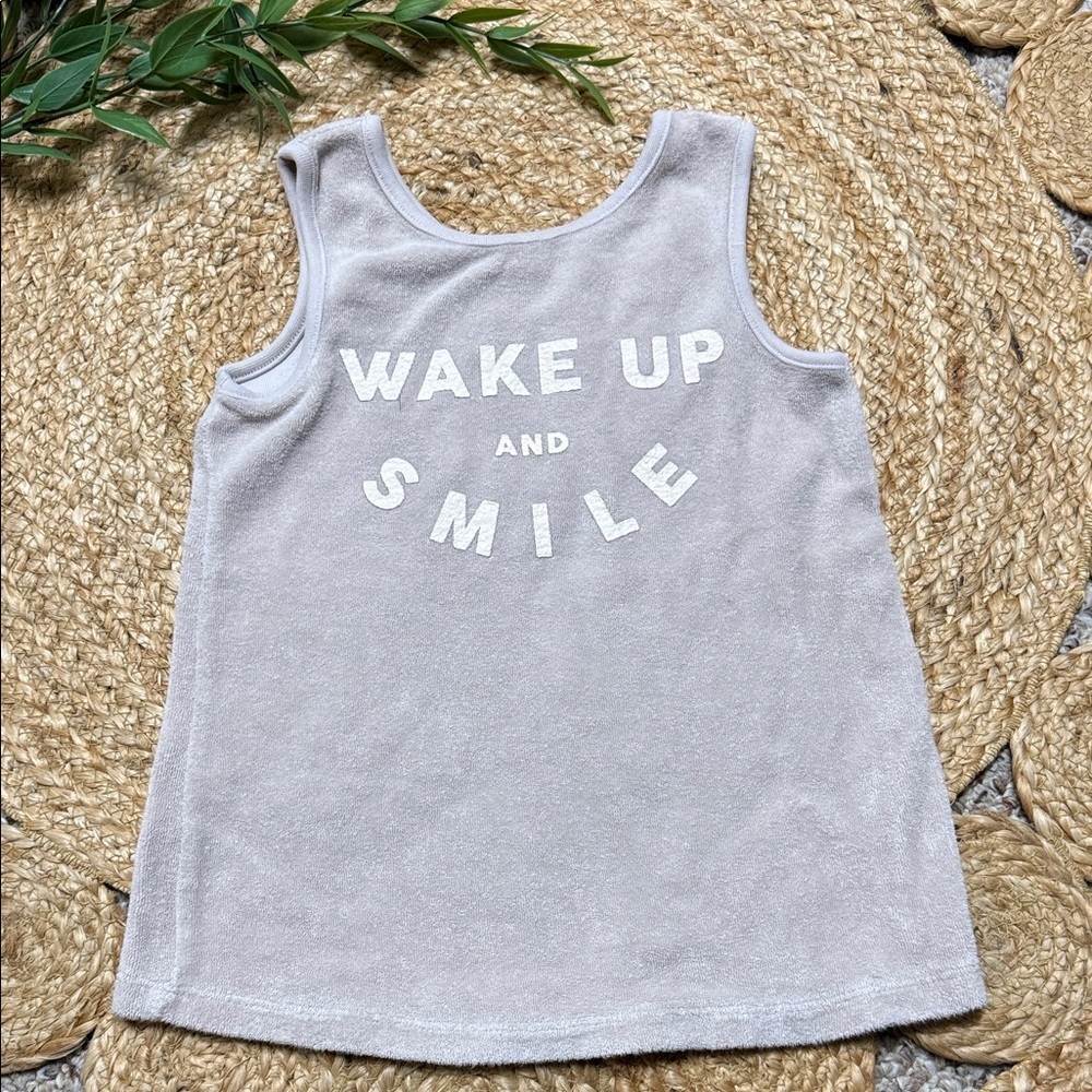 Zara 3-4 unisex terry cloth Beige Pullover Tank.
